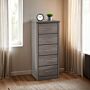 LISBON 5 DRAWER NARROW CHEST
