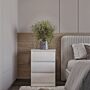 MALVERN 3 DRAWER BEDSIDE