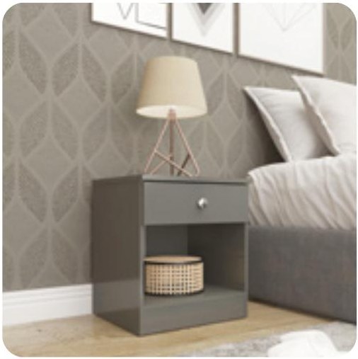DENVER 1 DRAWER BEDSIDE