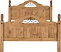 CORONA SCROLL 4'6" BED HIGH FOOT END