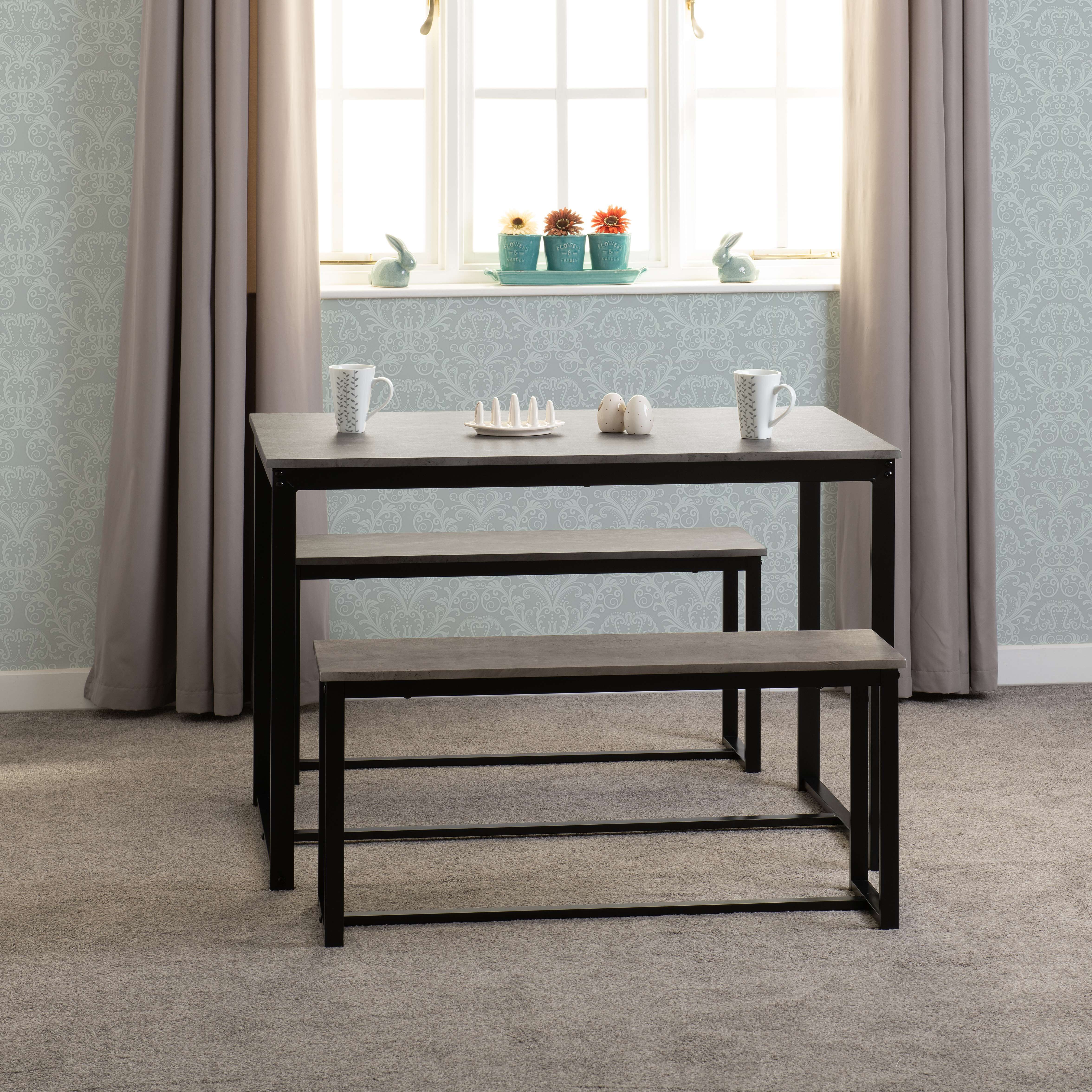 LINCOLN 1+2 DINING BENCH SET