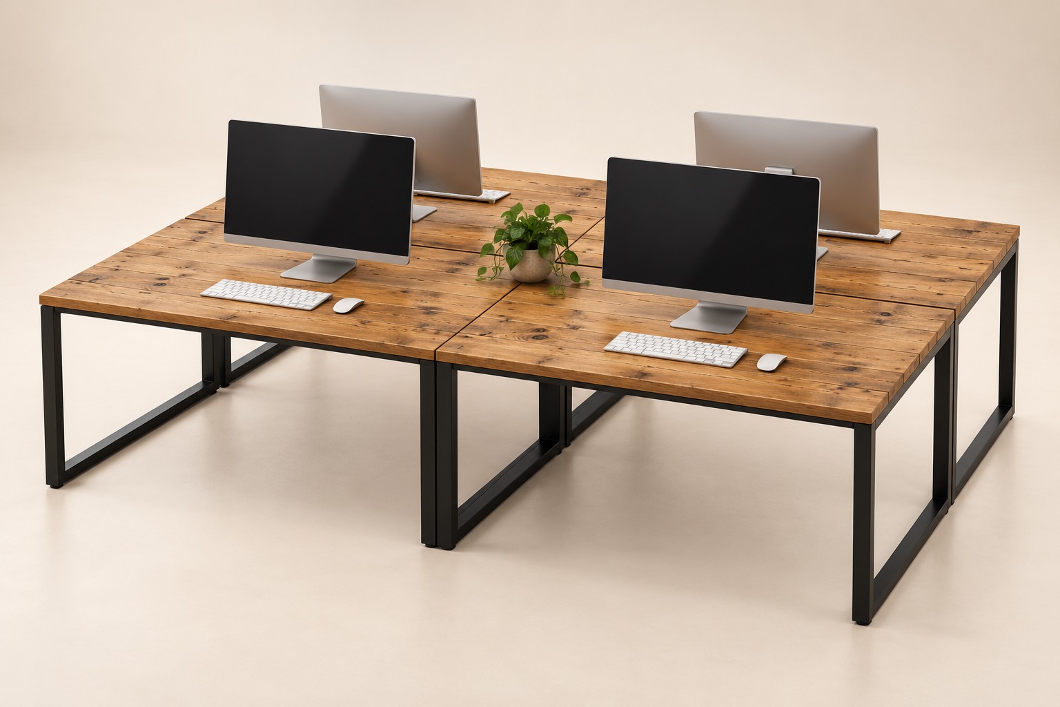 Scaffold 4-Desk Office Pod