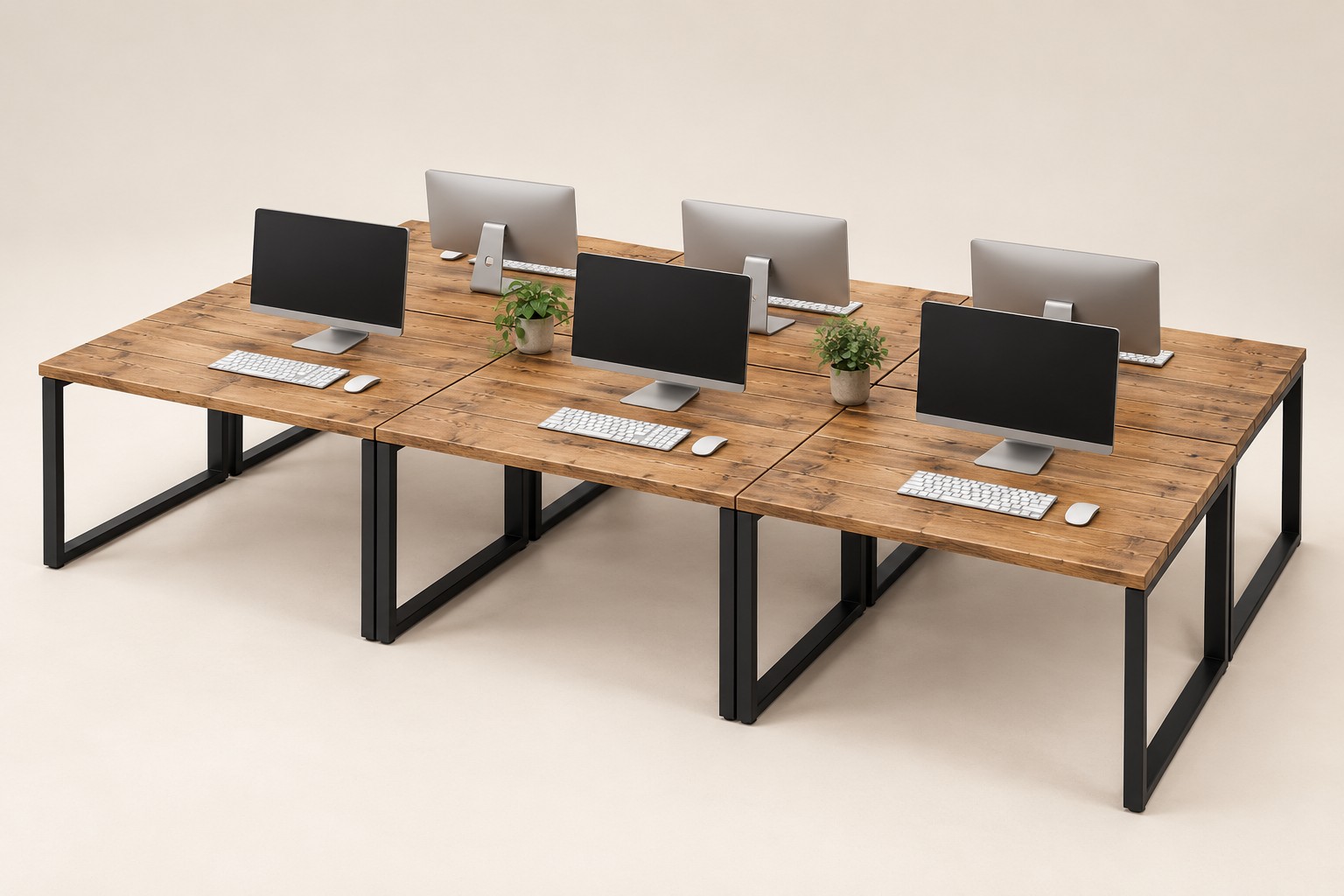 Scaffold 6-Desk Office Pod